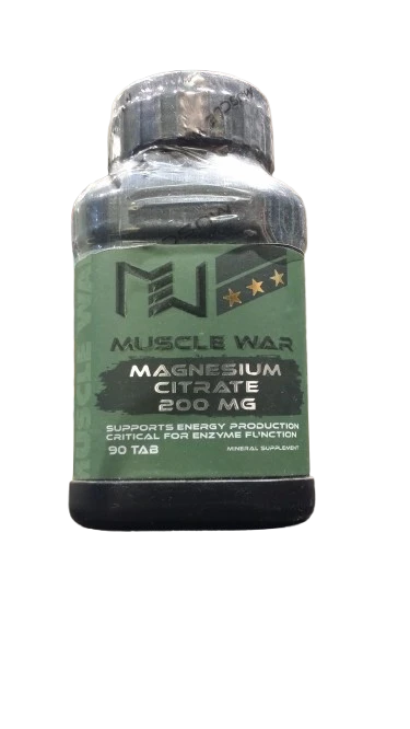 Muscle War - Magnesium Citrate 200 MG - 90 Tablets