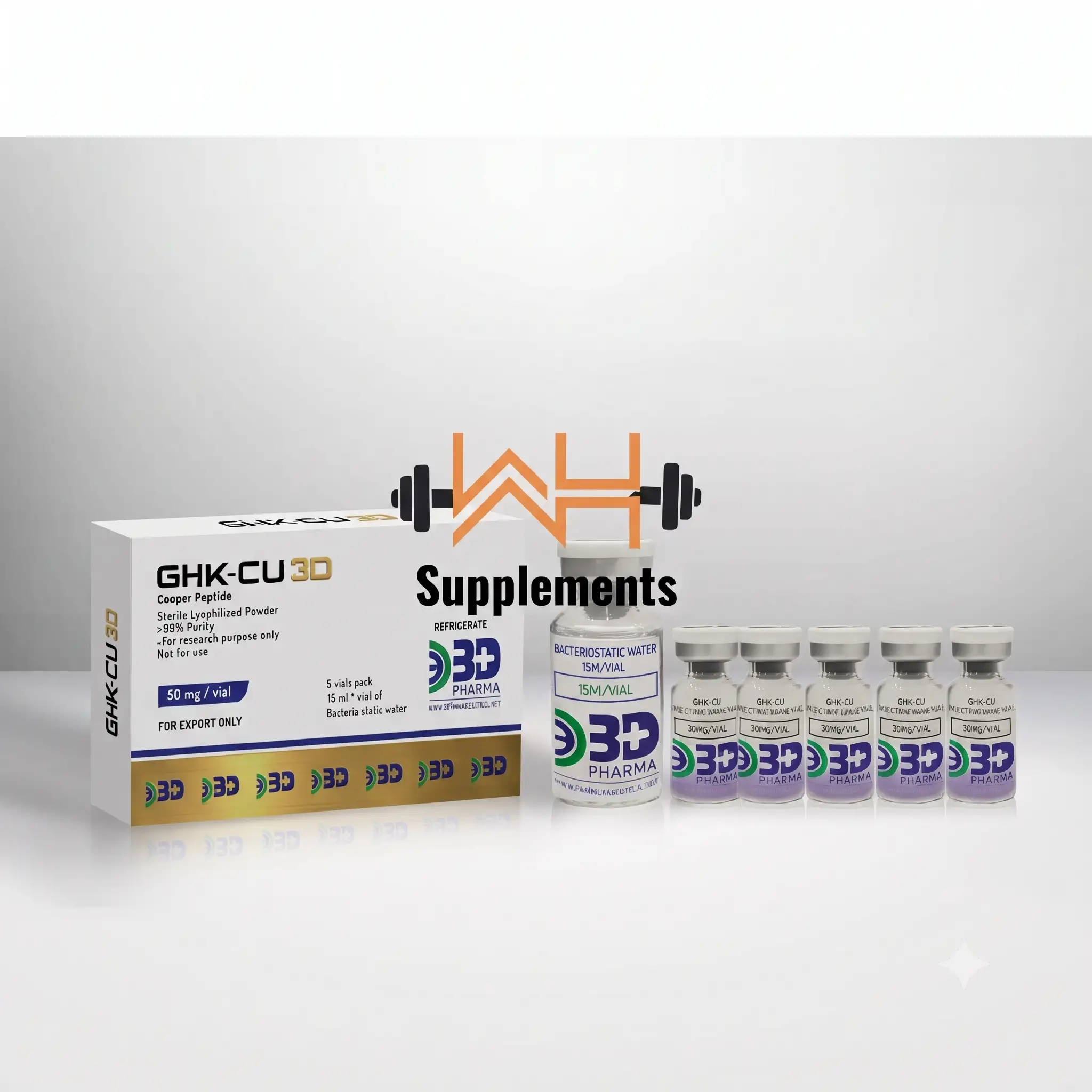 3D Pharma - GHK-CU - Sterile Lyophilized Peptide - 50 mg/vial