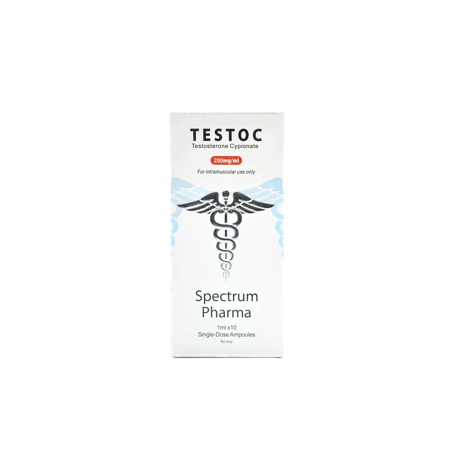 Spectrum Pharma - Testoc (Testosterone Cypionate) - 200mg/ml - 10 Ampoules x 1ml