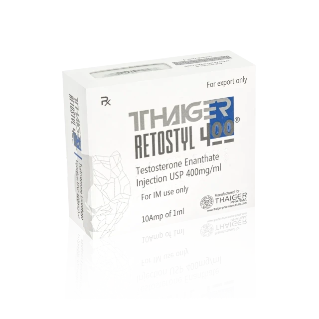 Thaiger Pharma - Retostyl 400 (Testosterone Enanthate Injection USP) - 400mg/ml - 10 Ampoules x 1ml